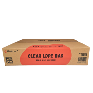 18″ x 33″ LDPE Clear Bags