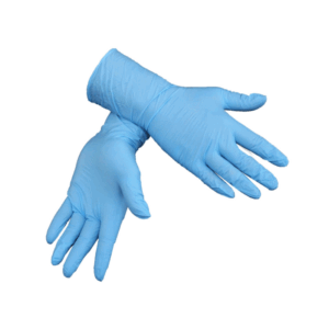 Blue Long Cuff Nitrile Gloves
