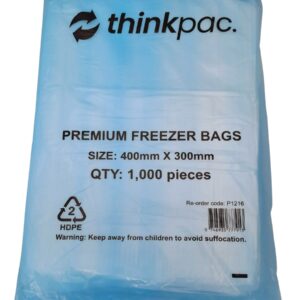 12 x 16 Freezer Bags HDPE
