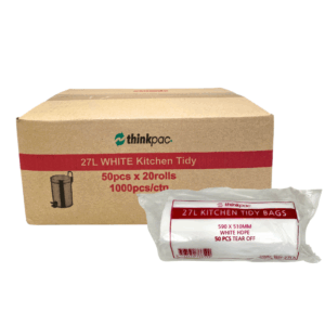 27L Kitchen Tidy Liner White