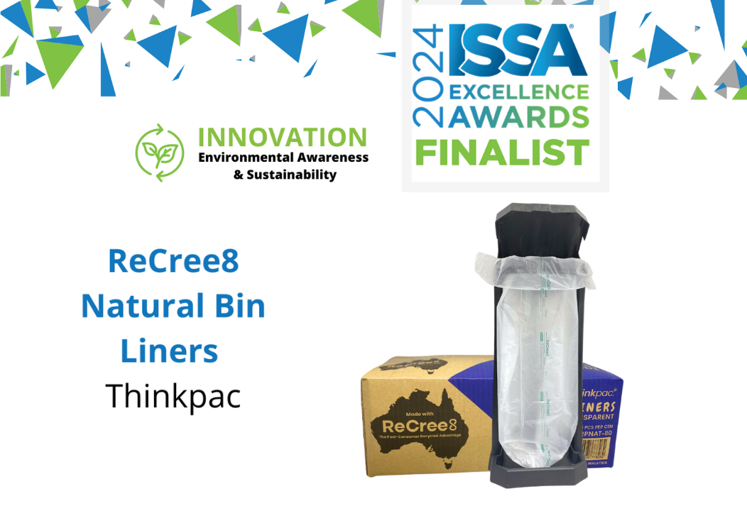 ReCree8 finalist natural bin liners selected for ISSA innovation award