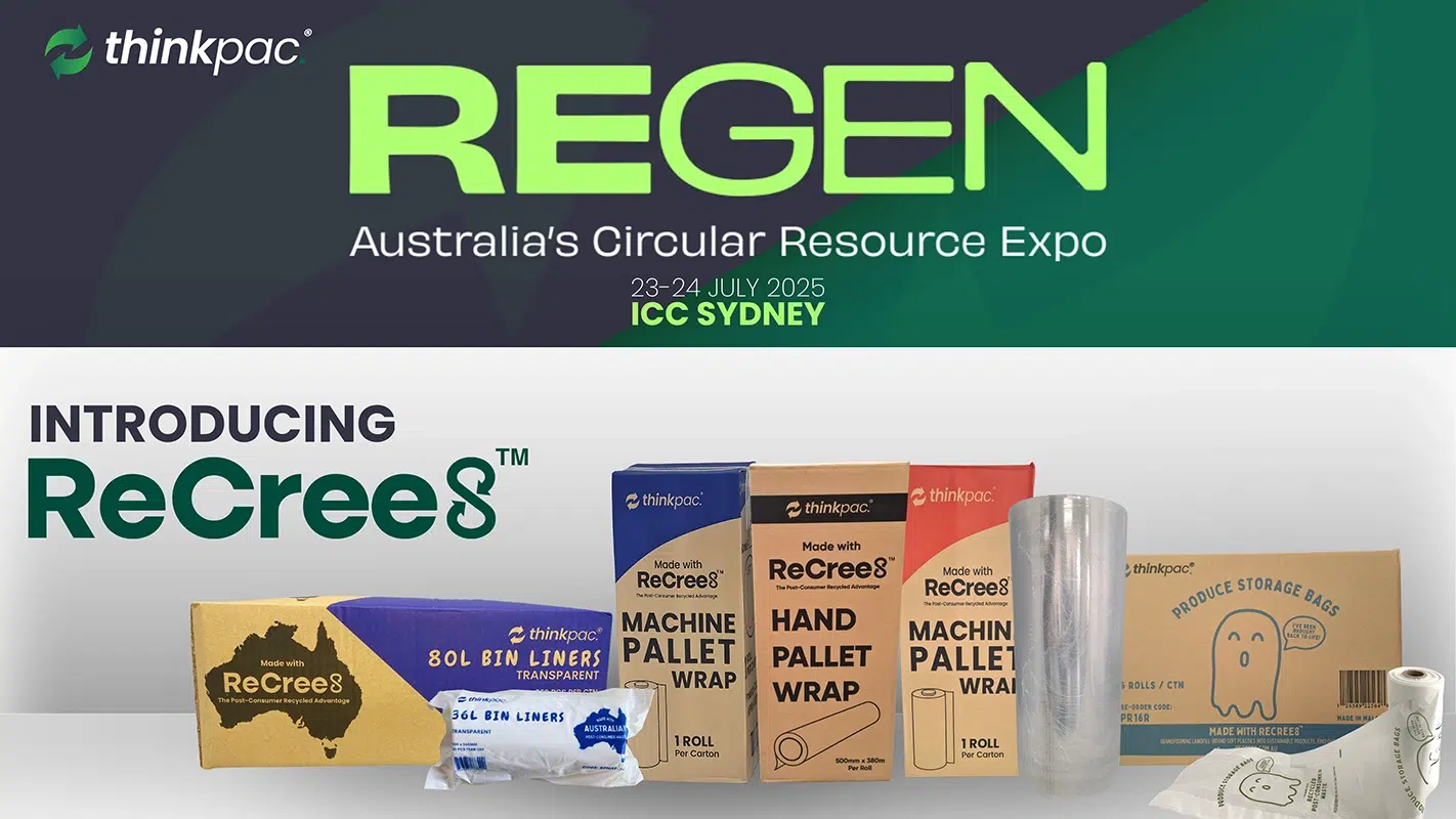 thinkpac at ReGen Expo 2025 showcasing ReCree8 PCR packaging solutions