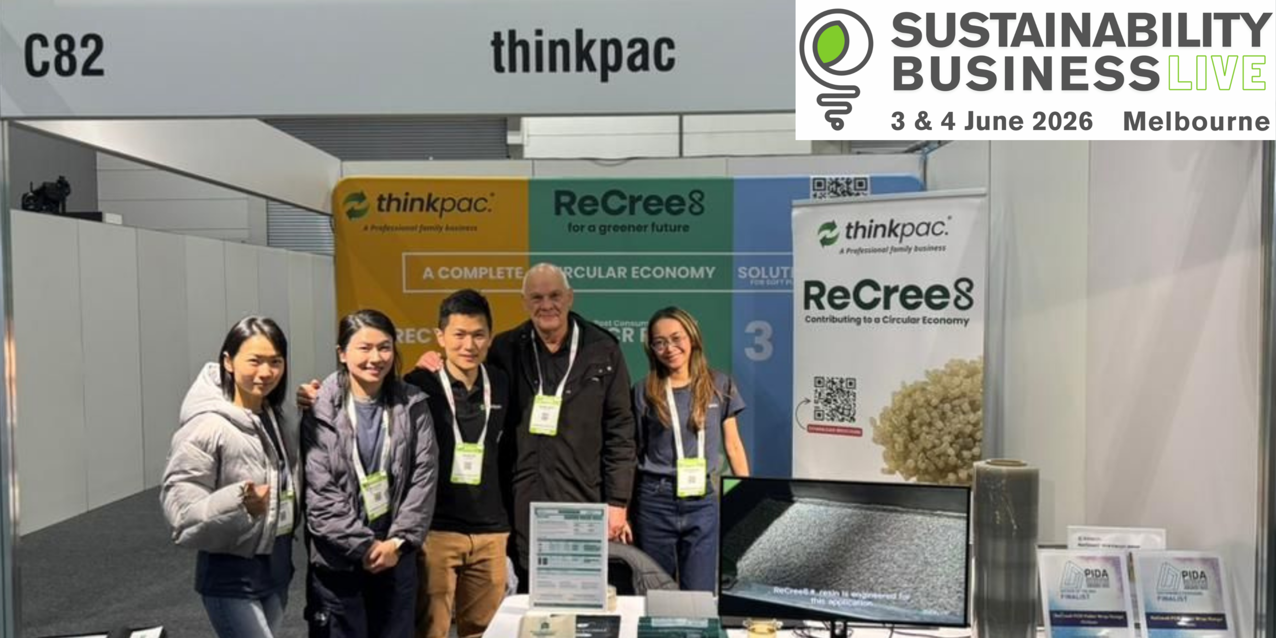 thinkpac booth at Sustainability Business Live Melbourne 2026